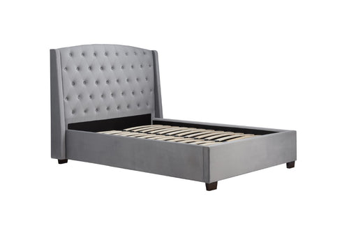 Balmoral Fabric Bed Grey Velvet